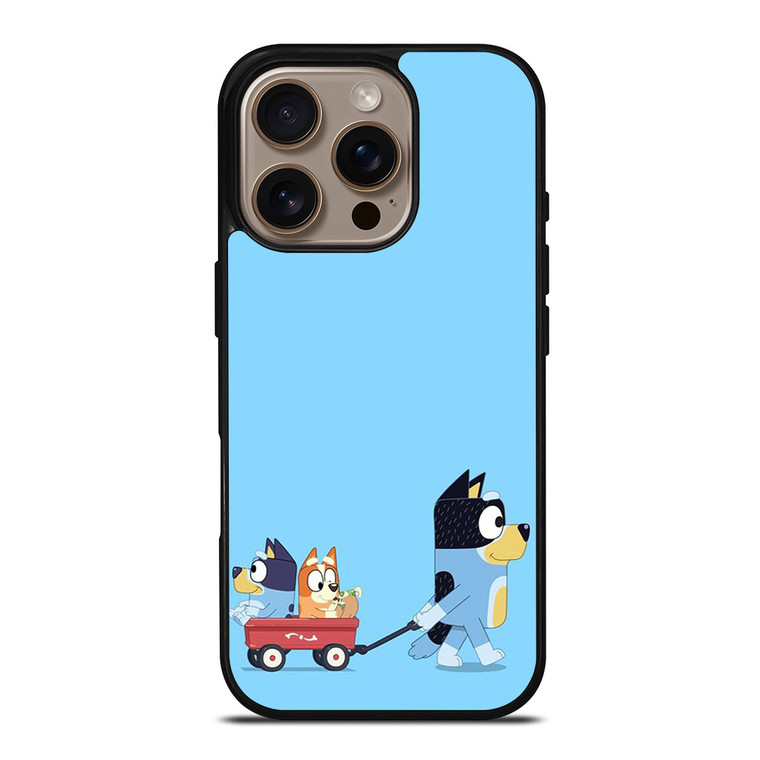 HEELERS FAMILY BLUEY CARTOON iPhone 16 Pro Case Cover