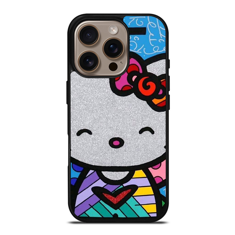 HELLO KITTY ROMERO BRITTO ART iPhone 16 Pro Case Cover