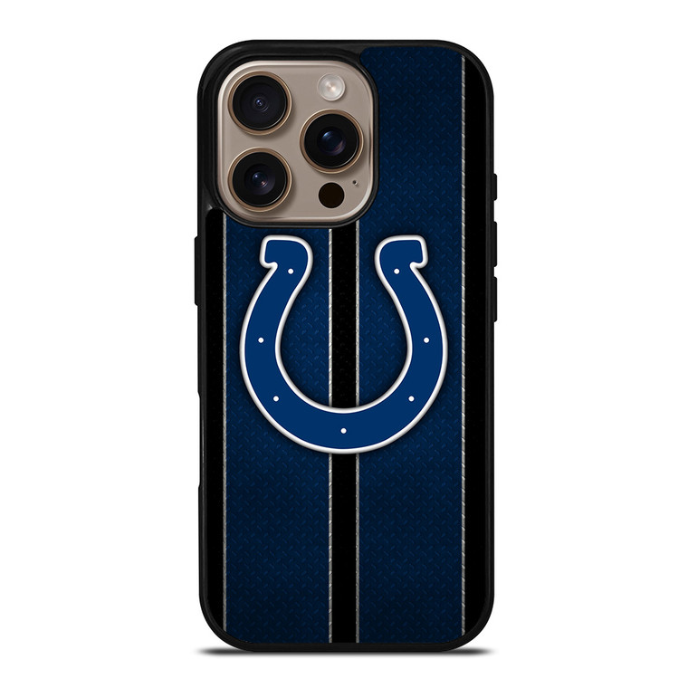 INDIANAPOLIS COLTS NFL METAL STRIPE iPhone 16 Pro Case Cover