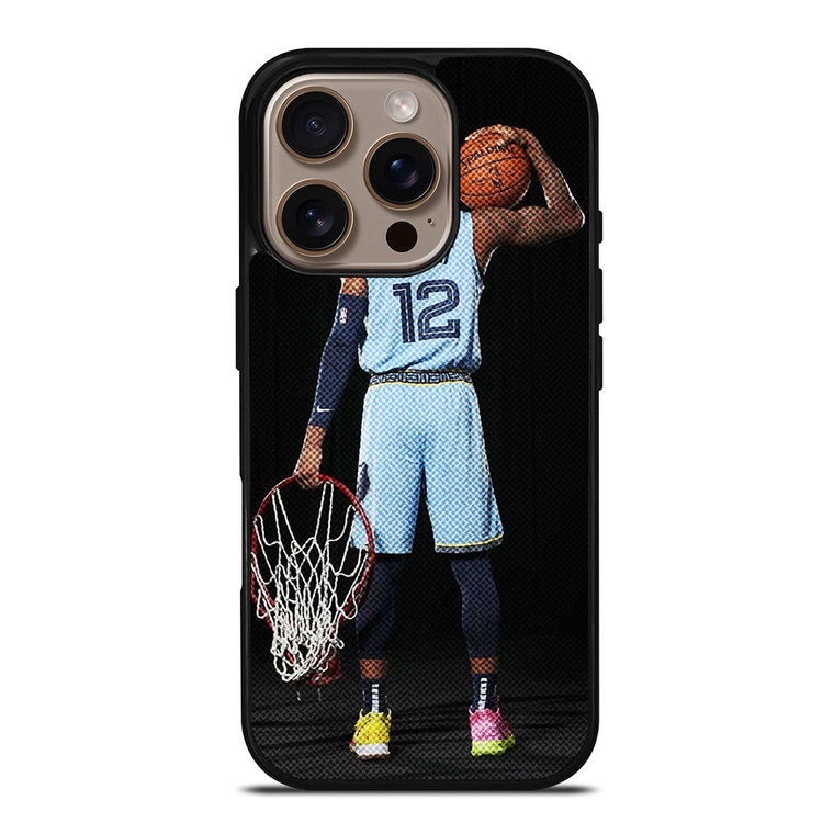 JA MORANT MEMPHIS GRIZZLIES NBA BASKETBALL iPhone 16 Pro Case Cover