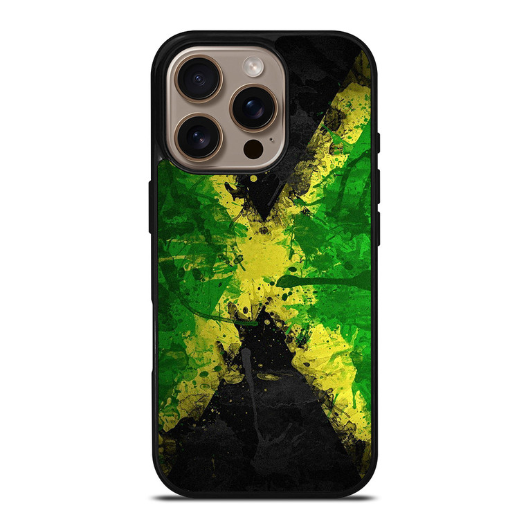 JAMAICAN FLAG SPLASH iPhone 16 Pro Case Cover
