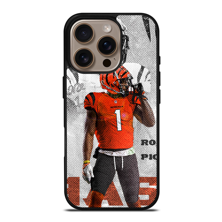 JAMARR CHASE CINCINNATI BENGALS NFL FOOTBALL iPhone 16 Pro Case Cover