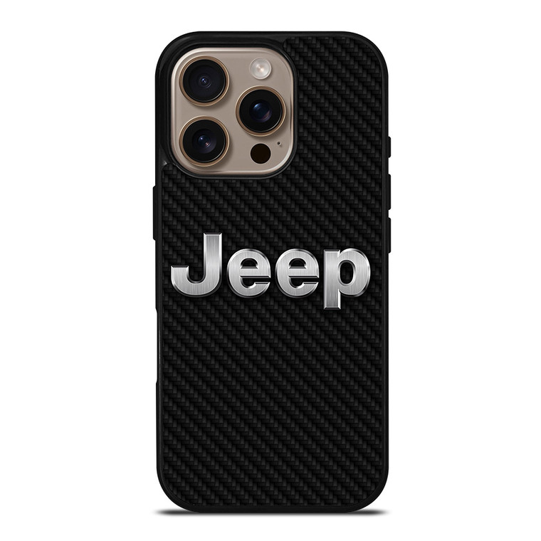 JEEP AUTOMOBILE CARBON FIBER iPhone 16 Pro Case Cover