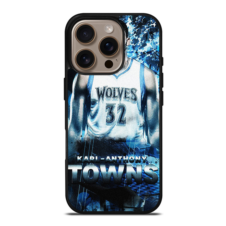 KARL ANTHONY TOWNS MINNESOTA TIMBERWOLVES iPhone 16 Pro Case Cover