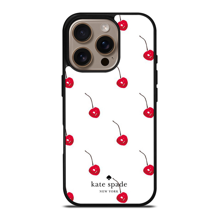 KATE SPADE NEW YORK LOGO CHERRIES iPhone 16 Pro Case Cover
