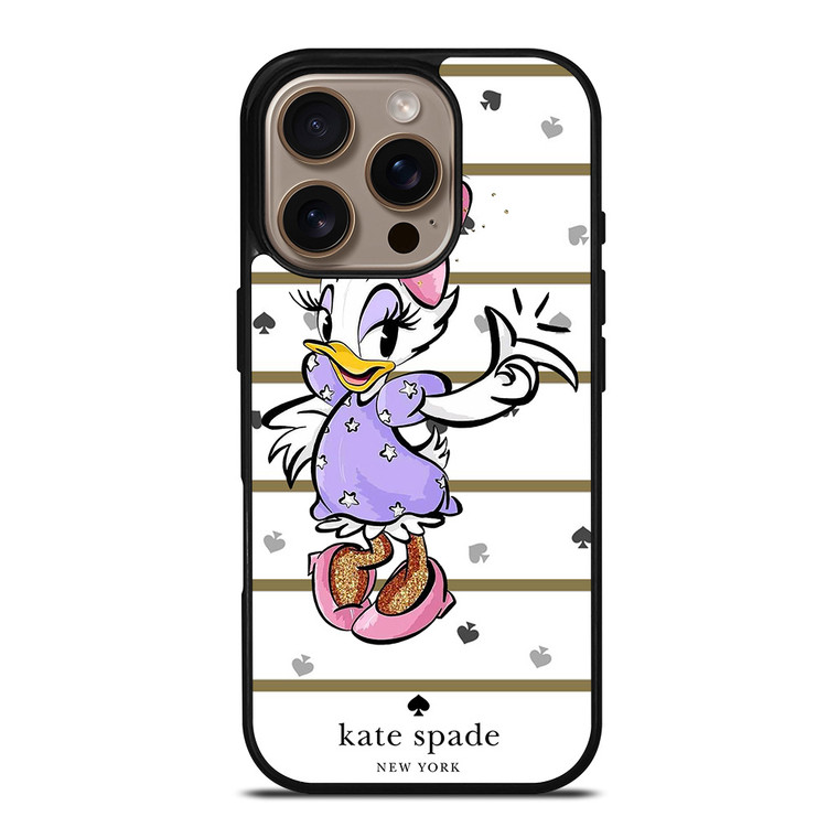 KATE SPADE NEW YORK LOGO DAISY DUCK DISNEY iPhone 16 Pro Case Cover