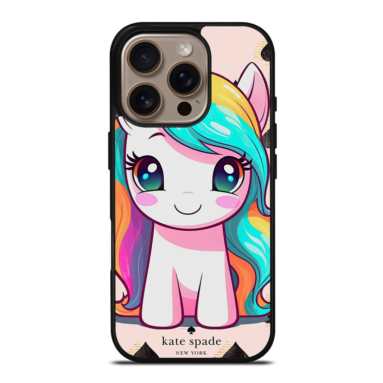 KATE SPADE NEW YORK LOGO PRETTY UNICORN iPhone 16 Pro Case Cover