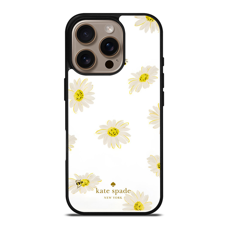 KATE SPADE NEW YORK LOGO SUN FLOWERS ICON iPhone 16 Pro Case Cover