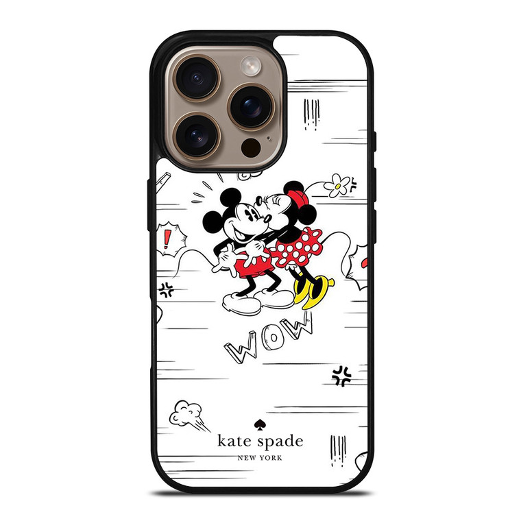 KATE SPADE NEW YORK LOGO X MICKEY MINNIE MOUSE DISNEY iPhone 16 Pro Case Cover