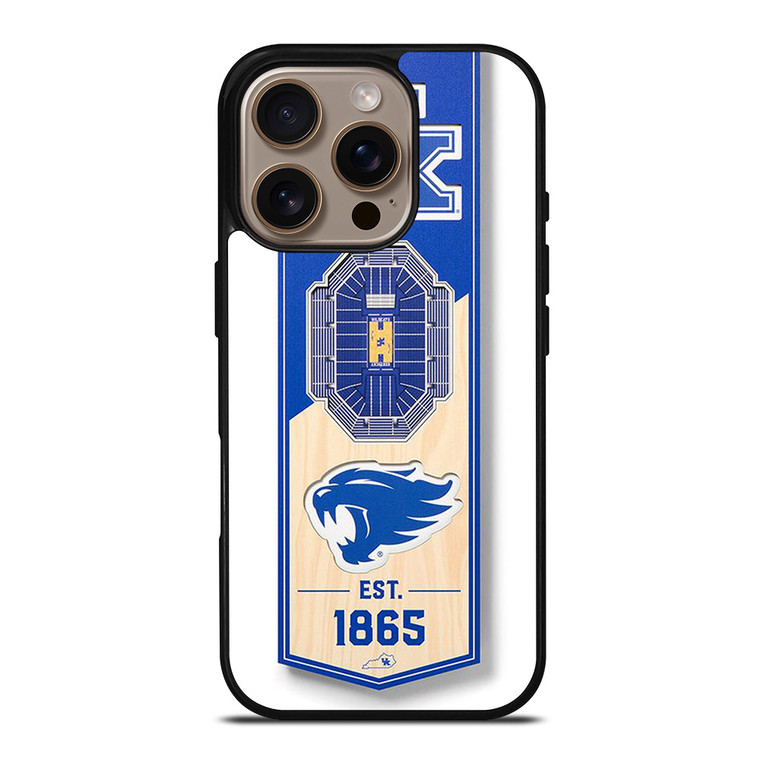 KENTUCKY WILD CATS UNIVERSITY BASKETBALL TEAM LOGO 1865 iPhone 16 Pro Case Cover