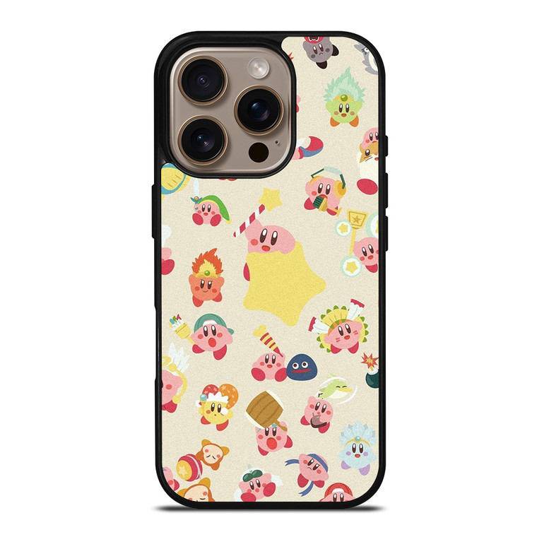 KIRBY CUTE PATTERN iPhone 16 Pro Case Cover