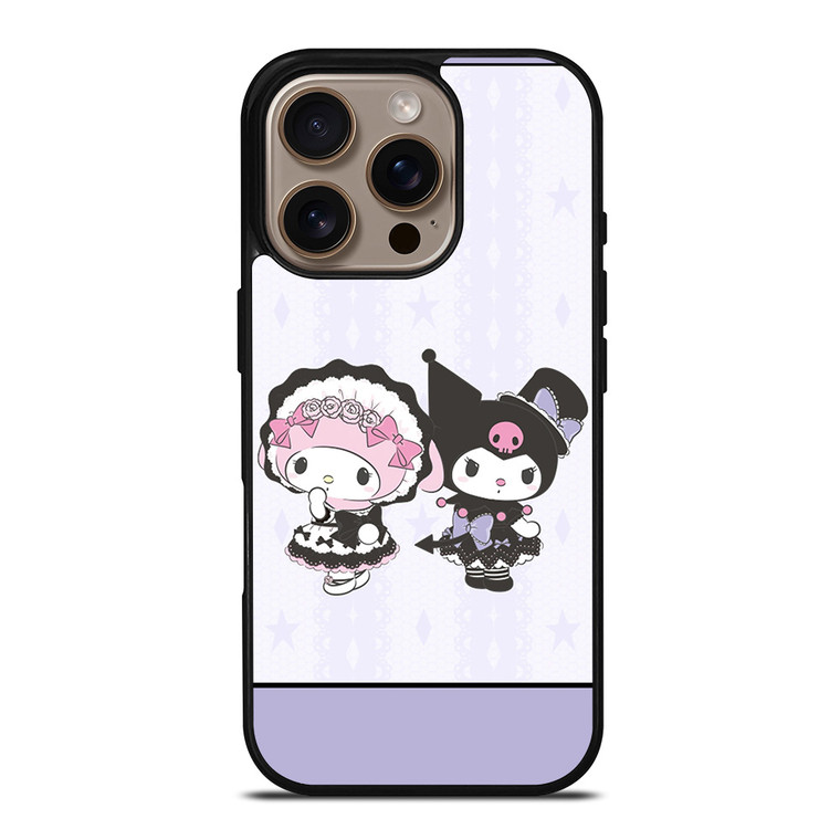 KUROMI AND MELODY ANIME iPhone 16 Pro Case Cover
