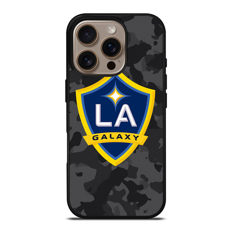 LA GALAXY MLS BLACK CAMO iPhone 16 Pro Case Cover