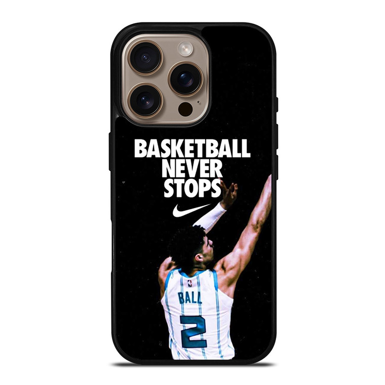 LAMELO BALL CHARLOTTE HORNETS iPhone 16 Pro Case Cover