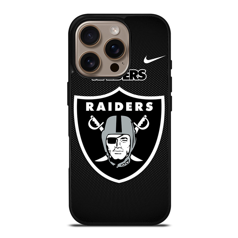 LAS VEGAS RAIDERS NFL FOOTBALL NIKE iPhone 16 Pro Case Cover