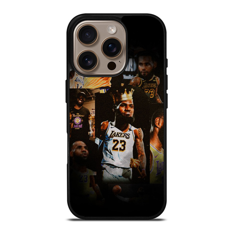 LEBRON JAMES LAKERS COLLAGE iPhone 16 Pro Case Cover LEBRON JAMES LAKERS COLLAGE iPhone 16 Pro Case Cover