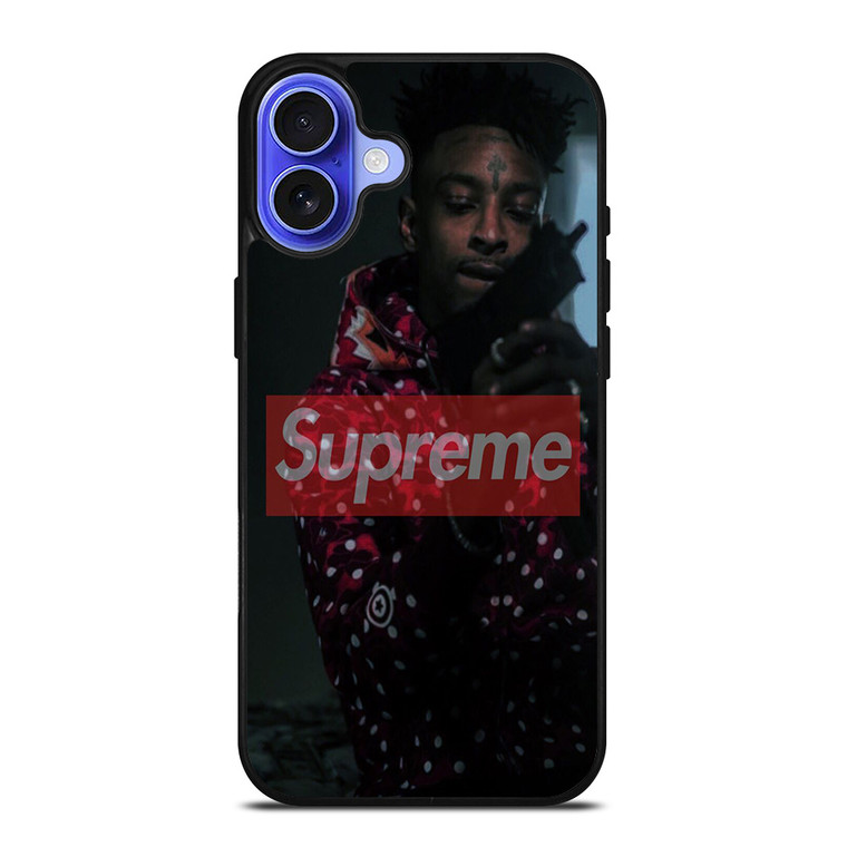 21 SAVAGE SUPREME RAPPER iPhone 16 Case Cover