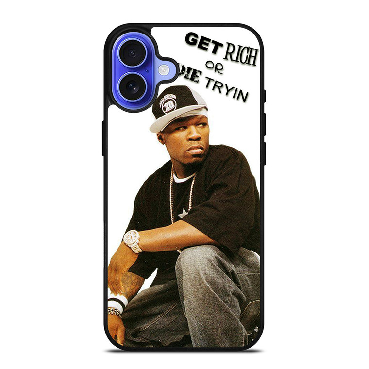 50 CENT GET RICH OR DIE TRYIN iPhone 16 Case Cover 50 CENT GET RICH OR DIE TRYIN iPhone 16 Case Cover