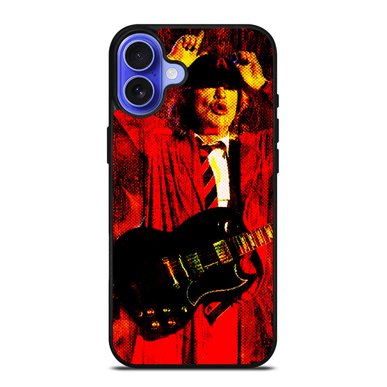 ACDC ANGUS YOUNG ROCK BAND iPhone 16 Case Cover