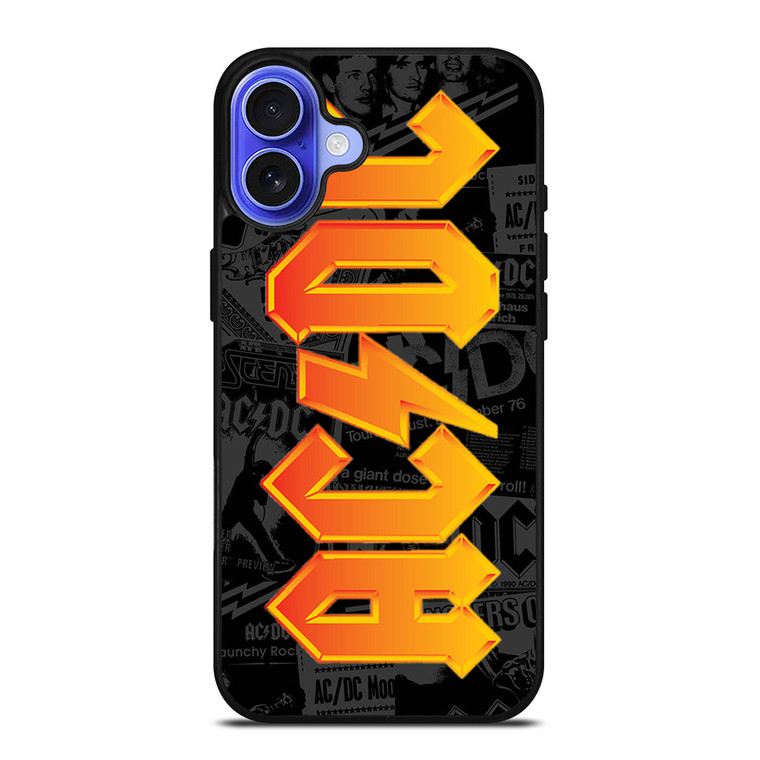 ACDC ROCK BAND POSTER iPhone 16 Case Cover