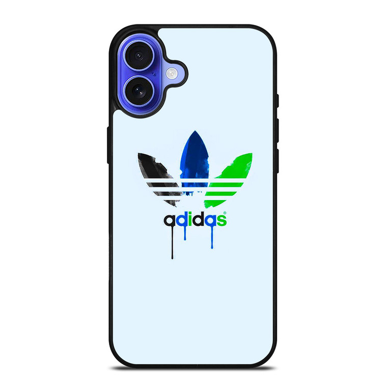 ADIDAS LOGO GREEN BLUE ICON iPhone 16 Case Cover