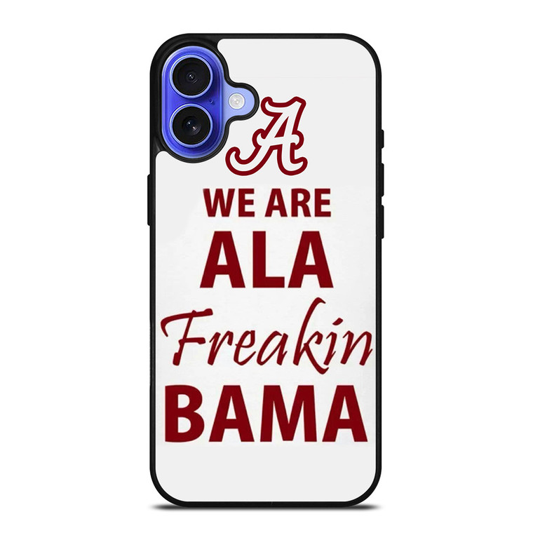 ALABAMA CRIMSON TIDE FOOTBALL FREAK iPhone 16 Case Cover