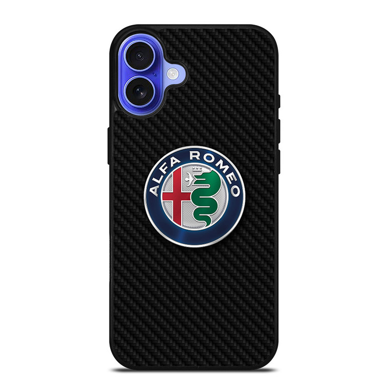 ALFA ROMEO CAR CARBON FIBER iPhone 16 Case Cover