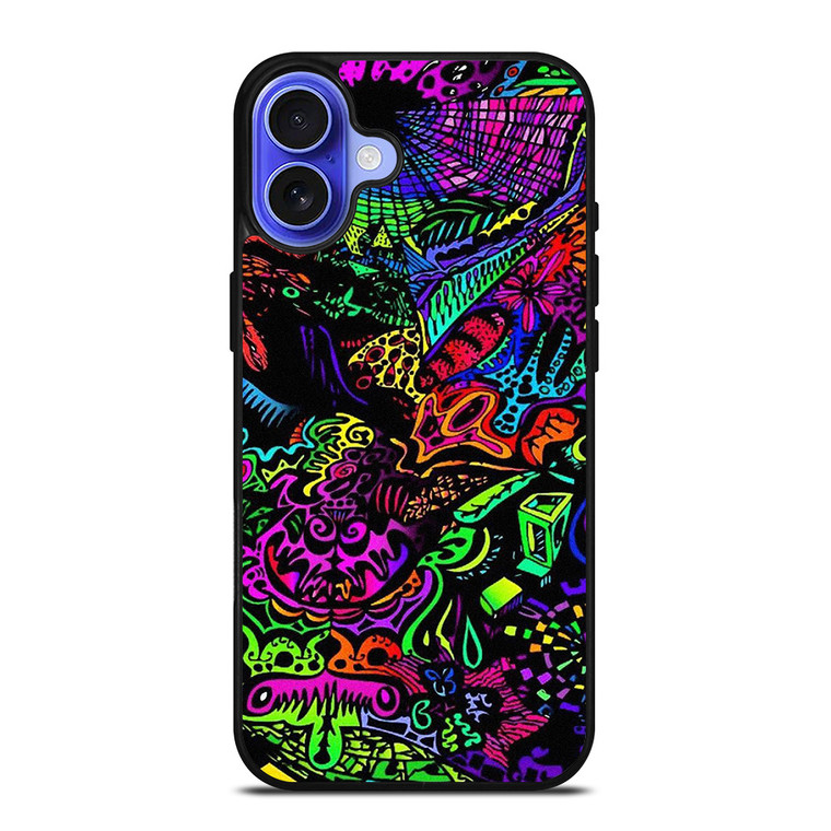 ALICE IN WONDERLAND TRIPPY PSYCHEDELIC iPhone 16 Case Cover