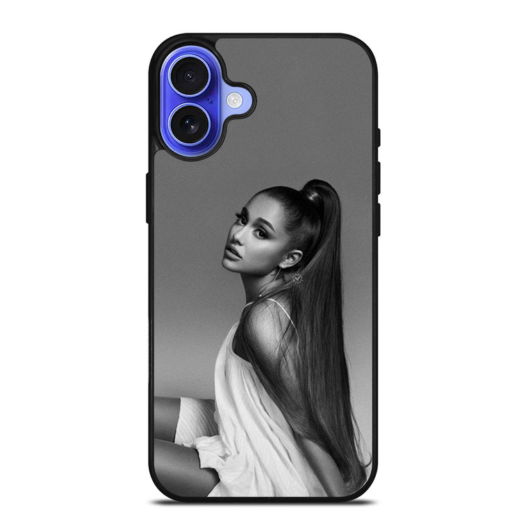 ARIANA GRANDE BLACK AND WHITE iPhone 16 Case Cover