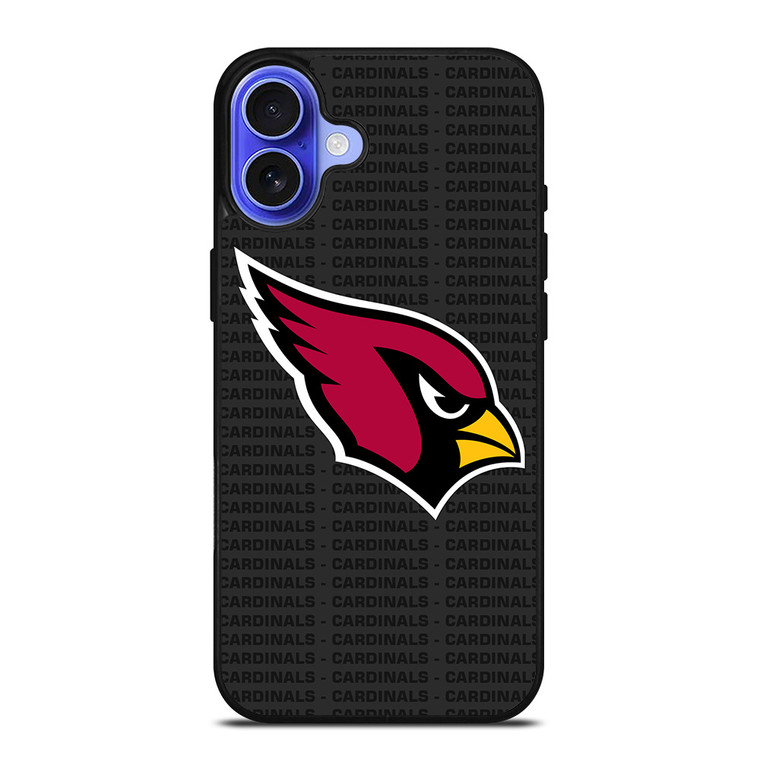 ARIZONA CARDINALS FOOTBALL TEXT iPhone 16 Case Cover