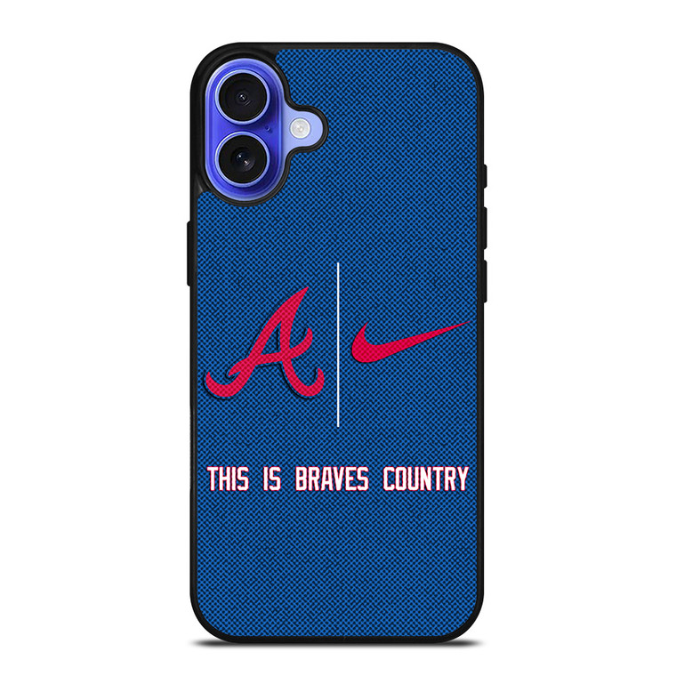 ATLANTA BRAVES NIKE MLB BASEBALL iPhone 16 Case Cover
