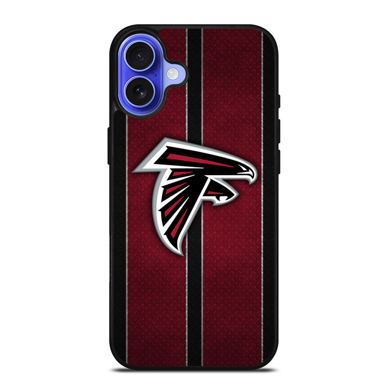 ATLANTA FALCONS NFL METAL STRIPE iPhone 16 Case Cover