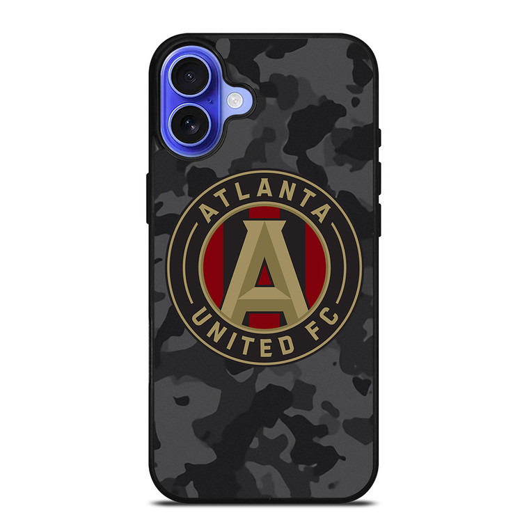 ATLANTA UNITED FC MLS BLACK CAMO iPhone 16 Case Cover