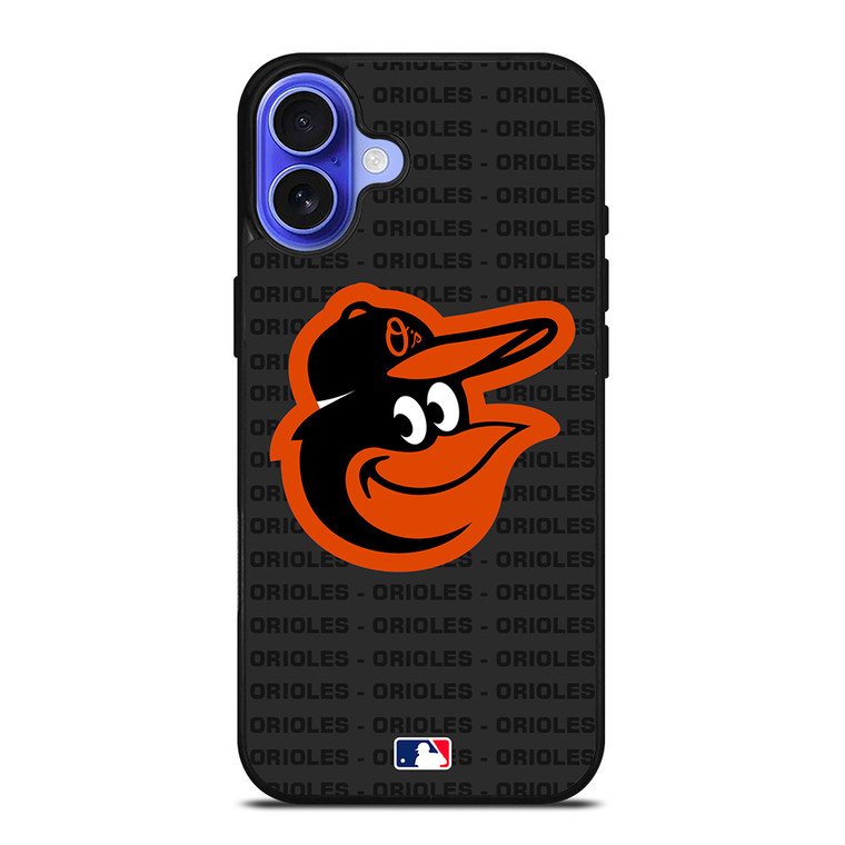 BALTIMORE ORIOLES BASEBALL BLACK iPhone 16 Case Cover