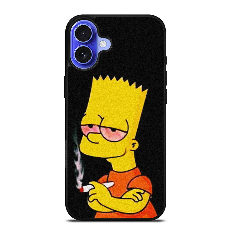 BART SIMPSONS WEEDS CIGARATTE iPhone 16 Case Cover