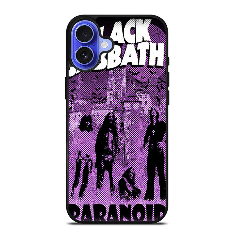 BLACK SABBATH ROCK BAND PARANOID iPhone 16 Case Cover