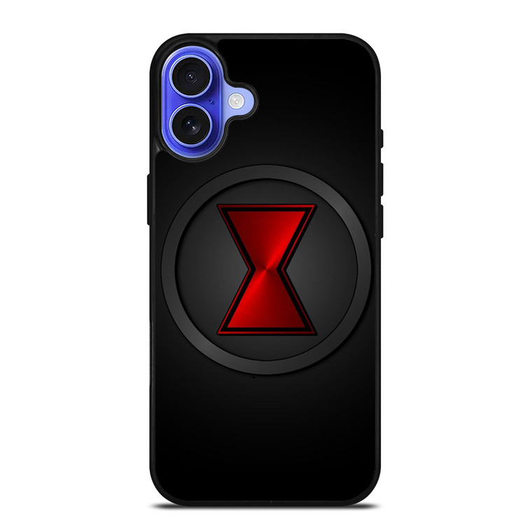 BLACK WIDOW METAL LOGO iPhone 16 Case Cover