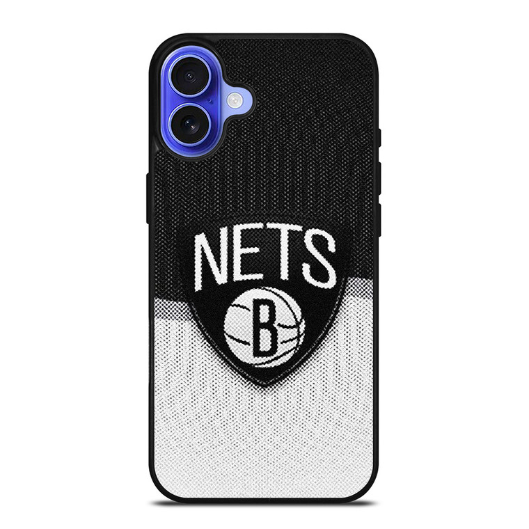 BROOKLYN NETS NBA BASKETBALL LOGO 2 iPhone 16 Case Cover