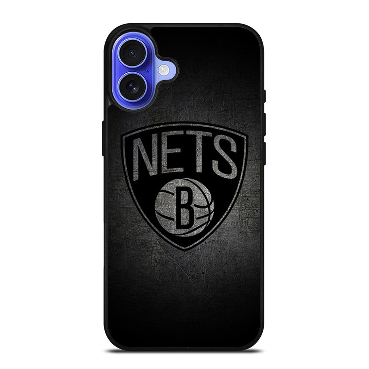 BROOKLYN NETS NBA GRUNGE iPhone 16 Case Cover