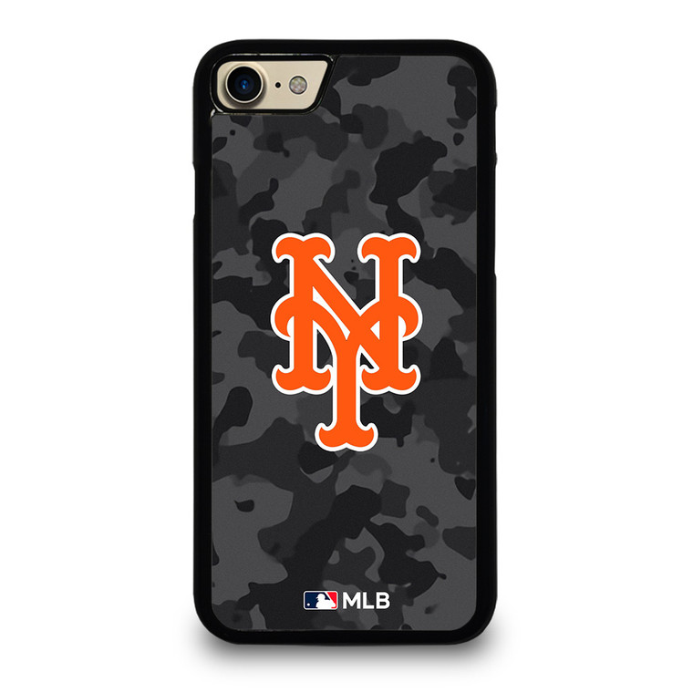 NEW YORK METS BASEBALL BLACK CAMO iPhone 7 / 8 Case Cover