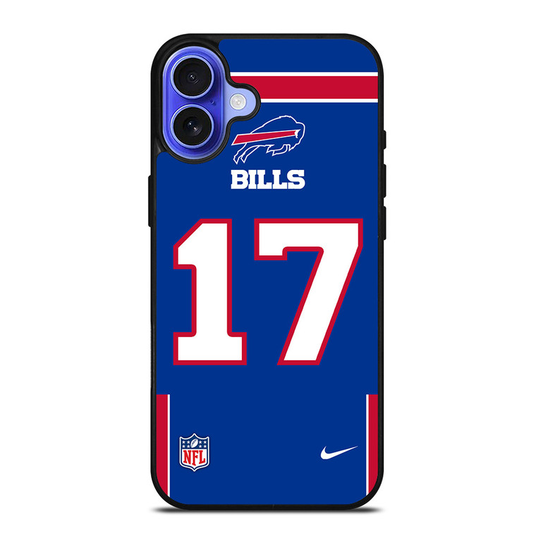 BUFFALO BILLS JOSH ALLEN 17 NFL NIKE iPhone 16 Case Cover