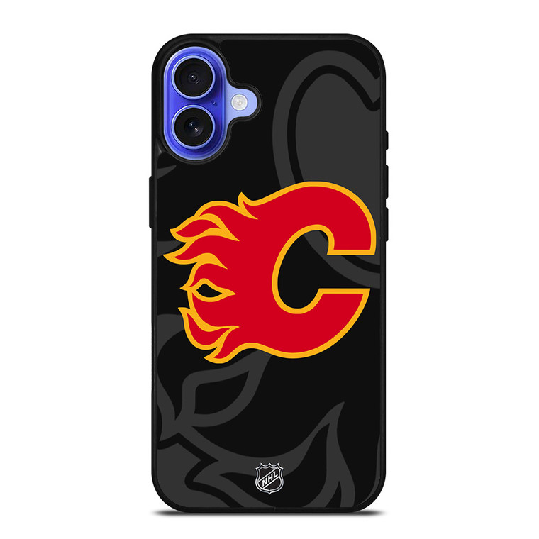 CALGARY FLAMES NHL TEAM iPhone 16 Case Cover
