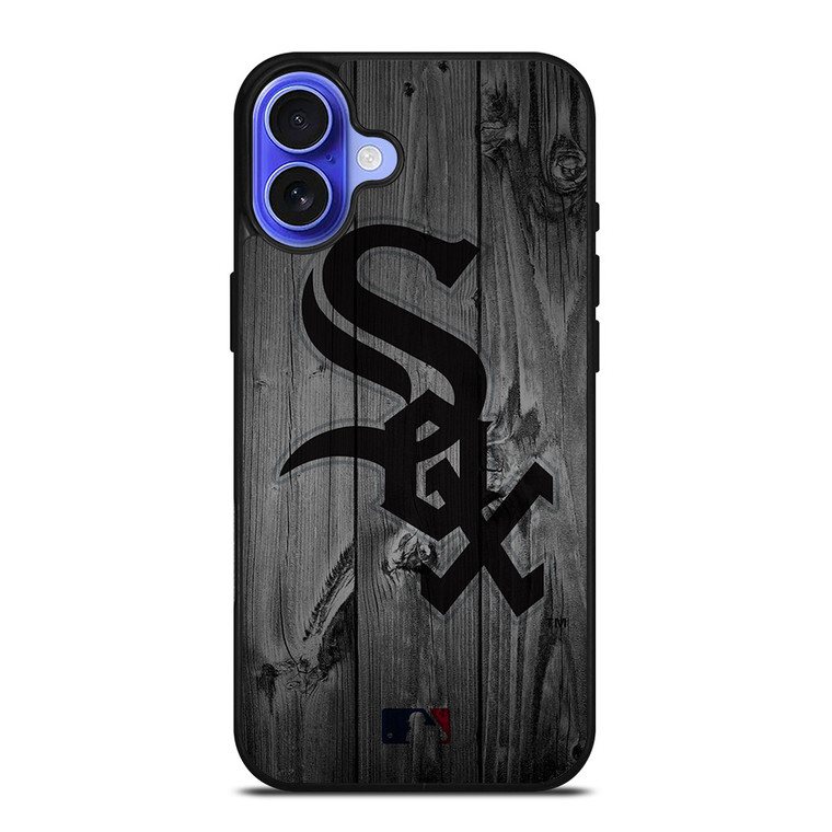 CHICAGO WHITE SOX BASEBALL MLB WOOD LOGO iPhone 16 Case Cover