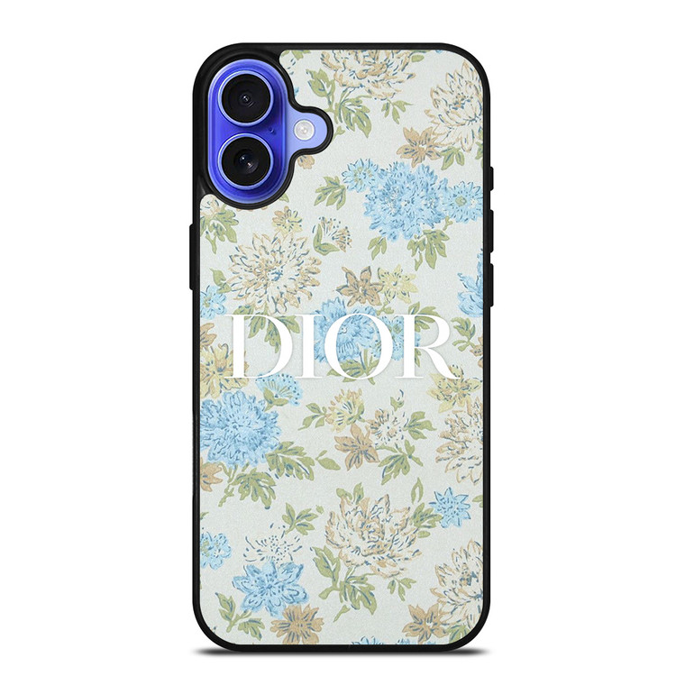 CHRISTIAN DIOR LOGO FLORAL iPhone 16 Case Cover