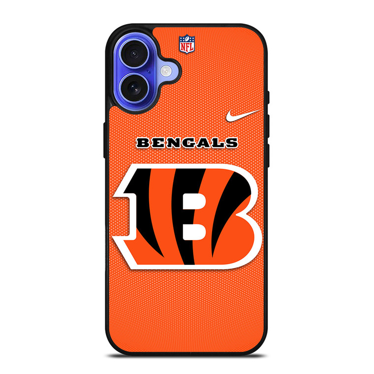 CINCINNATI BENGALS NFL FOOTBALL NIKE iPhone 16 Case Cover
