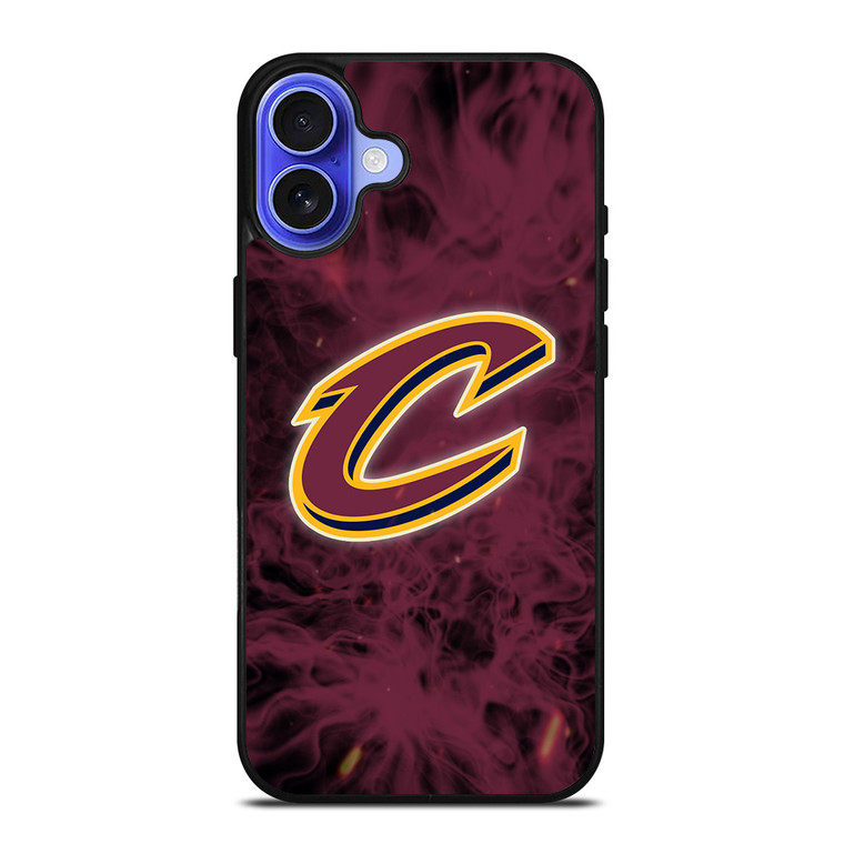 CLEVELAND CAVALIERS BASKETBALL NBA FIRE iPhone 16 Case Cover
