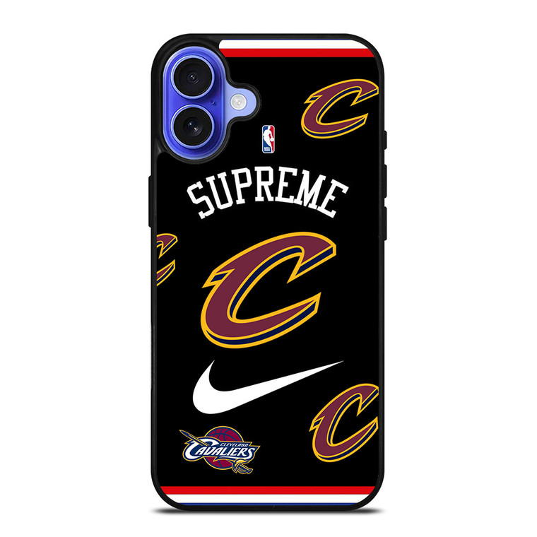 CLEVELAND CAVALIERS NBA X SUPREME NIKE iPhone 16 Case Cover