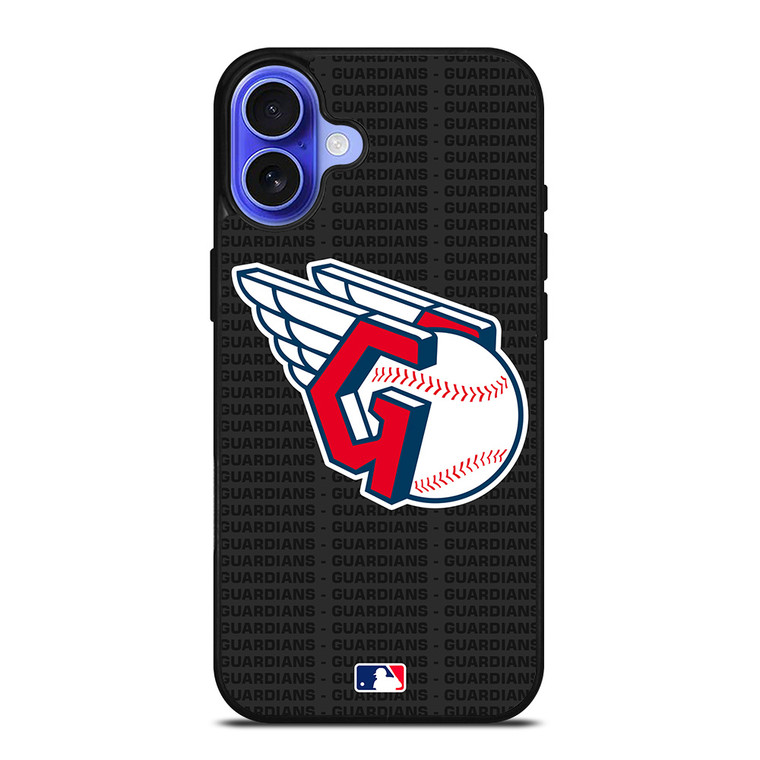 CLEVELAND GUARDIANS BASEBALL BLACK iPhone 16 Case Cover
