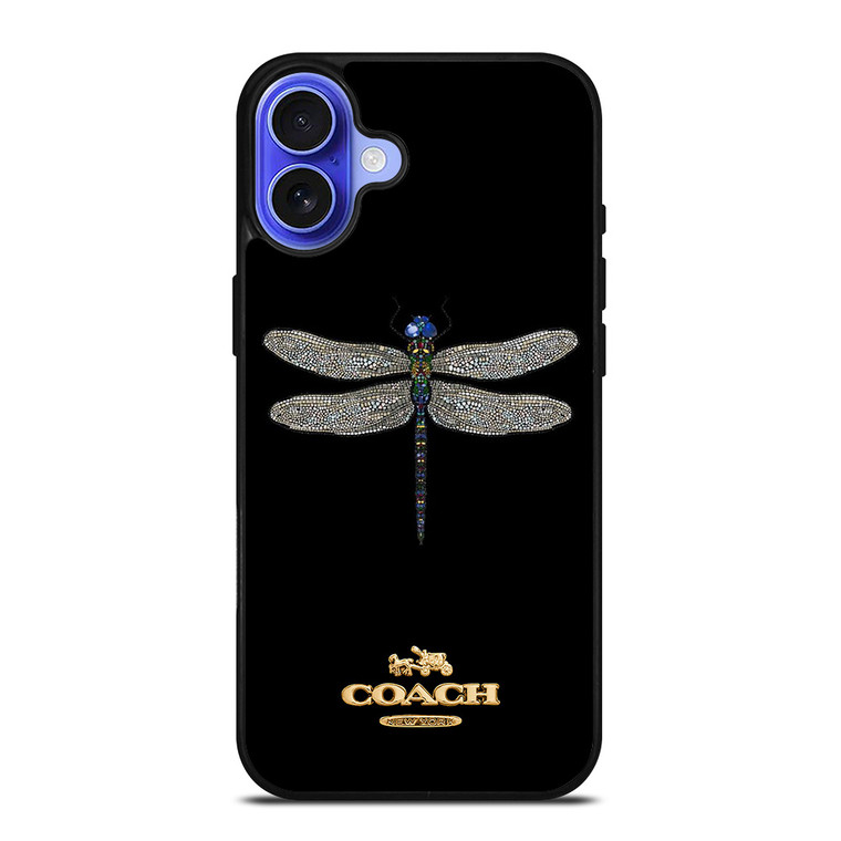 COACH NEW YORK LOGO DRAGONFLY iPhone 16 Case Cover