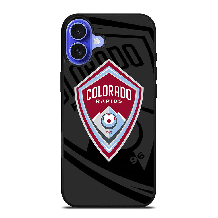 COLORADO RAPIDS MLS BLACK iPhone 16 Case Cover